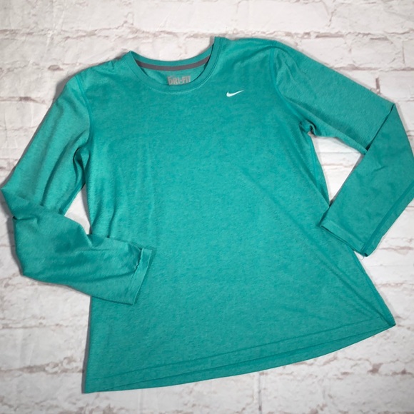 Nike Tops - Nike Dri-Fit shirt. Long sleeve.Size Large. Green!